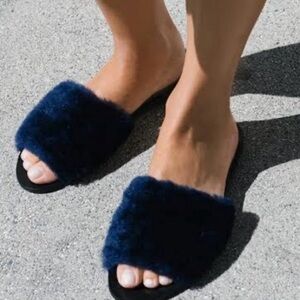 Loeffler Randall Isabel Shearling Slides
